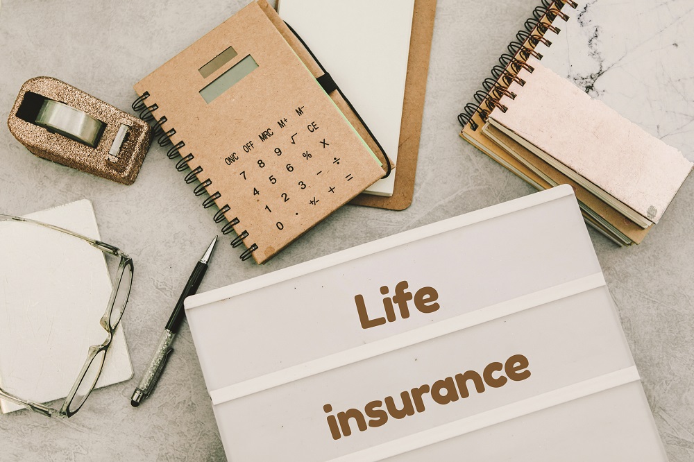 life insurance concept in offioce workplace