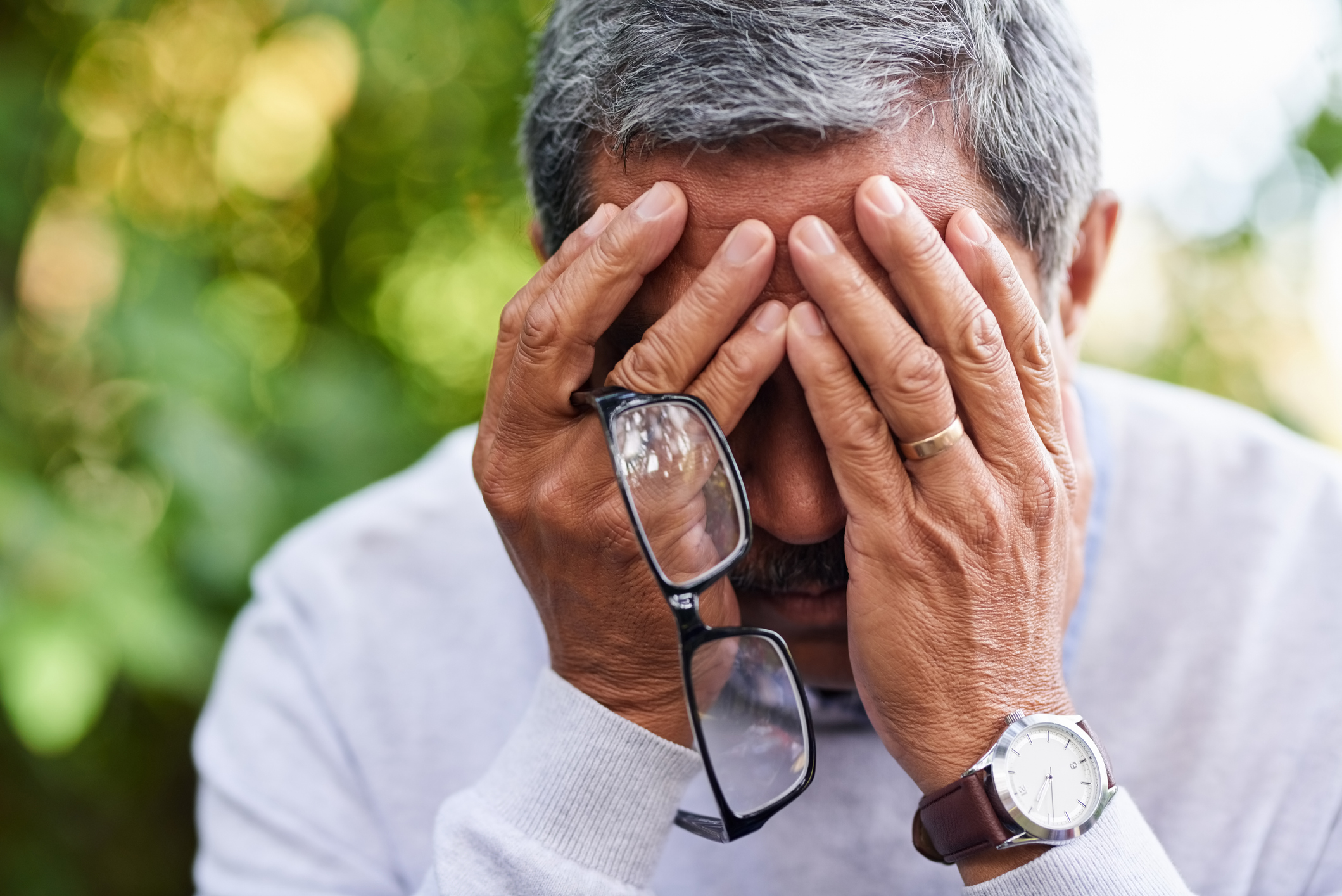 He carries too many worries with him